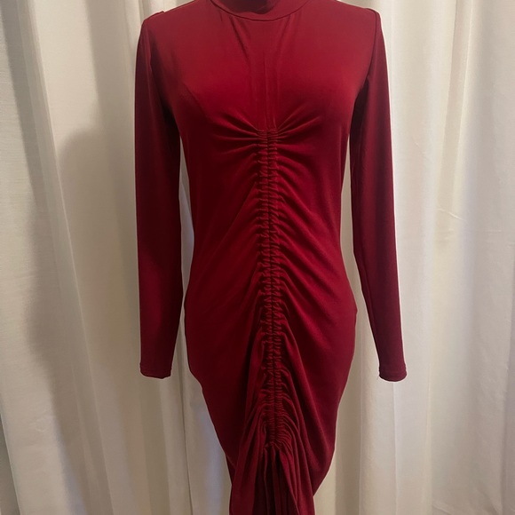 Tea You Ruched Long Sleeve Dress - Picture 7 of 11